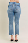 Judy Blue MR Vintage Wash Destroy Hem Kick Flare