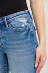 Judy Blue MR Vintage Wash Destroy Hem Kick Flare