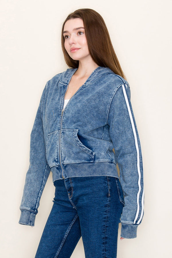 White Birch Long Sleeve Solid Knit Jacket - Curvy Size