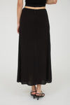 Blu Pepper Side Slit Lightweight Midi Skirt