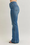 Judy Blue Hw Flare Tummy Control Double Button Wb
