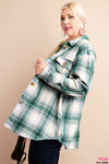 Plaid Shirt Jacket - Curvy Size