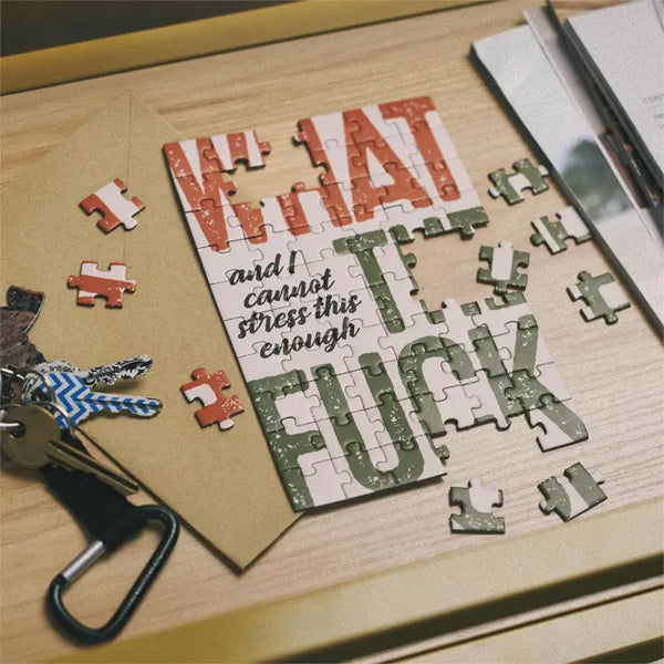Cannot Stress Puzzle Card