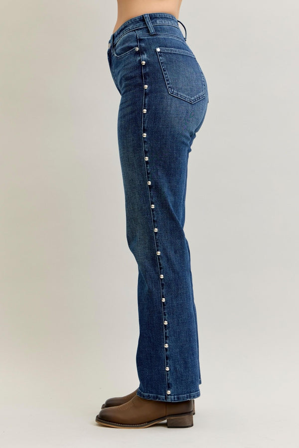 Judy Blue HW Straight Dome Studs Detail