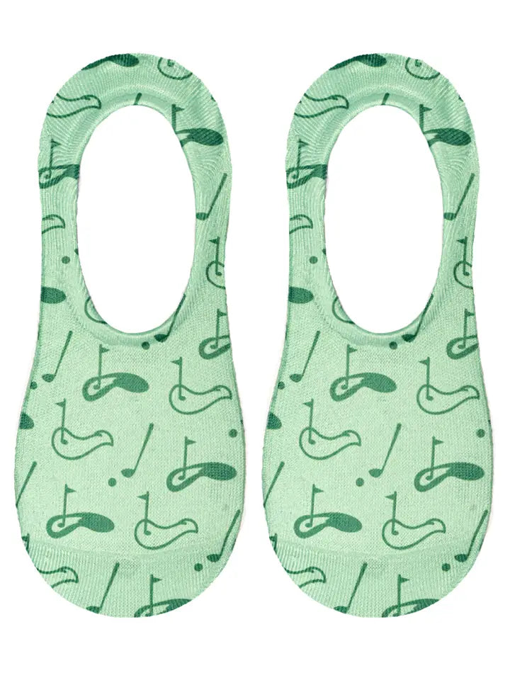 No-Show Liner Socks - Golf - Green