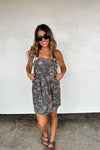 Jessie Camo Skirt Overall