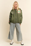 Davi & Dani West Coast Rodeo Embroidered Bomber Jacket