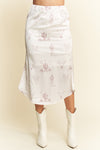 Davi & Dani Western Conversational Printed Midi Skirt