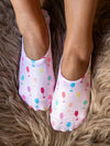 No-Show Liner Socks - Multi-Colored Wine Glasses - Pink