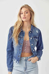 Risen Shirring Sleeve Crop Jacket
