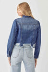 Risen Shirring Sleeve Crop Jacket
