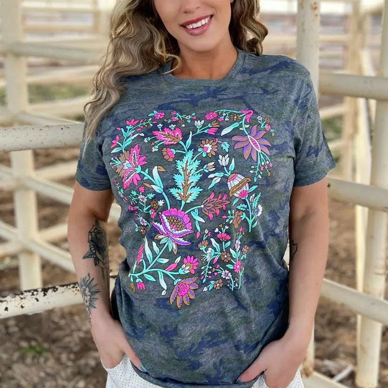 Hidden in the Flowers Graphic Tee