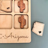 Arizona State Gift - Tic-Tac-Toe Az Game - Customizable