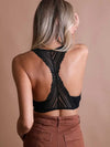 Lace Racerback Bralette - with Removable Bra Pad - Curvy Size