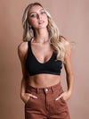 Lace Racerback Bralette - with Removable Bra Pad - Curvy Size