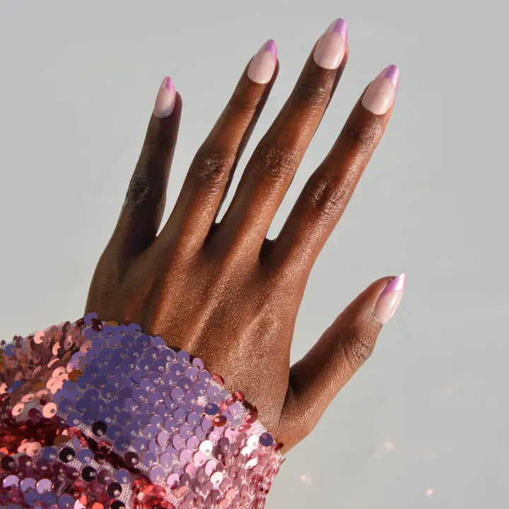 Paintlab Chrome Pink Tips Press-On Nails