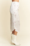 Davi & Dani Western Conversational Printed Midi Skirt