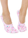 No-Show Liner Socks - Mahjong Tiles - Pink
