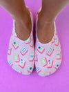 No-Show Liner Socks - Mahjong Tiles - Pink