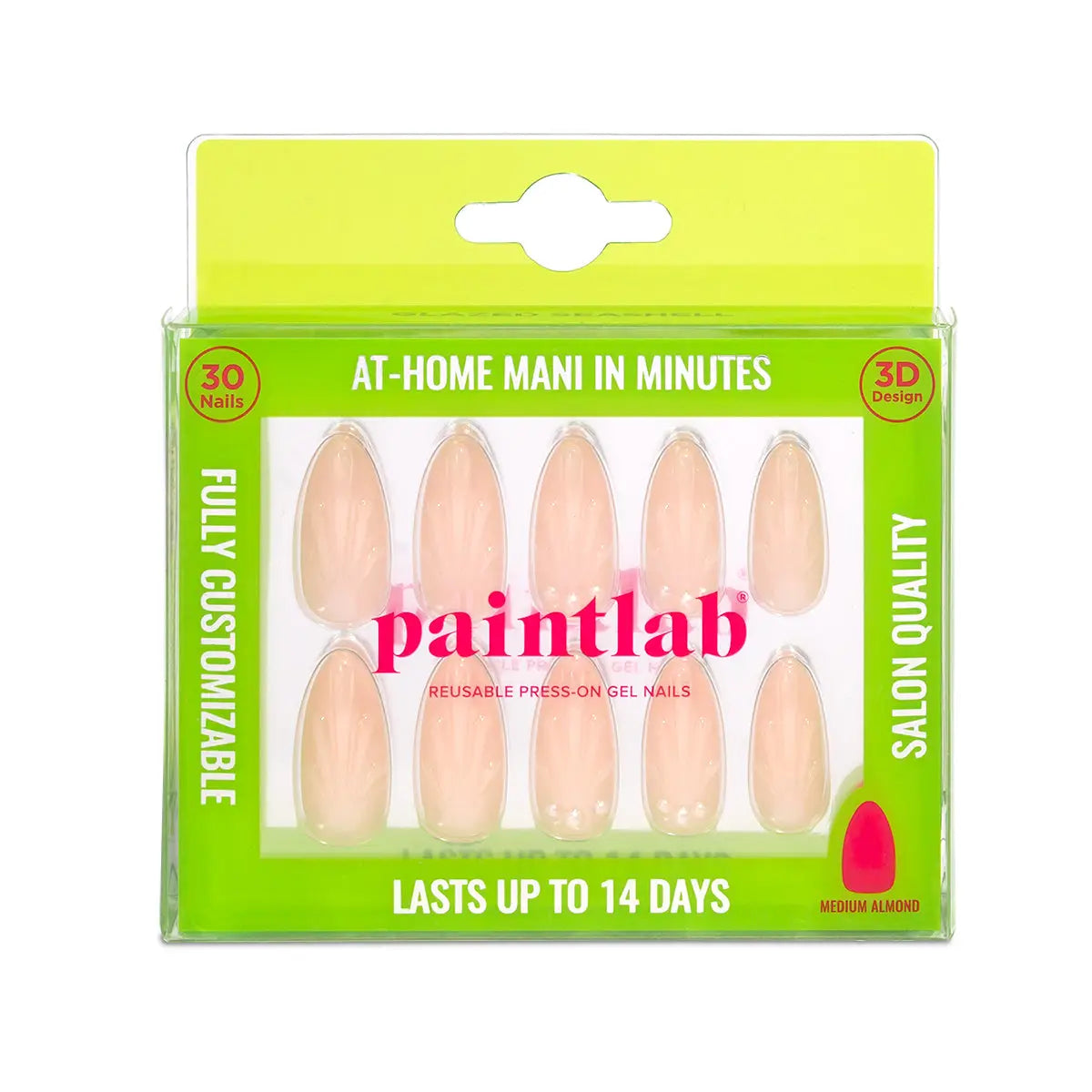 Paintlab Glazed Seashell Press-On Nails