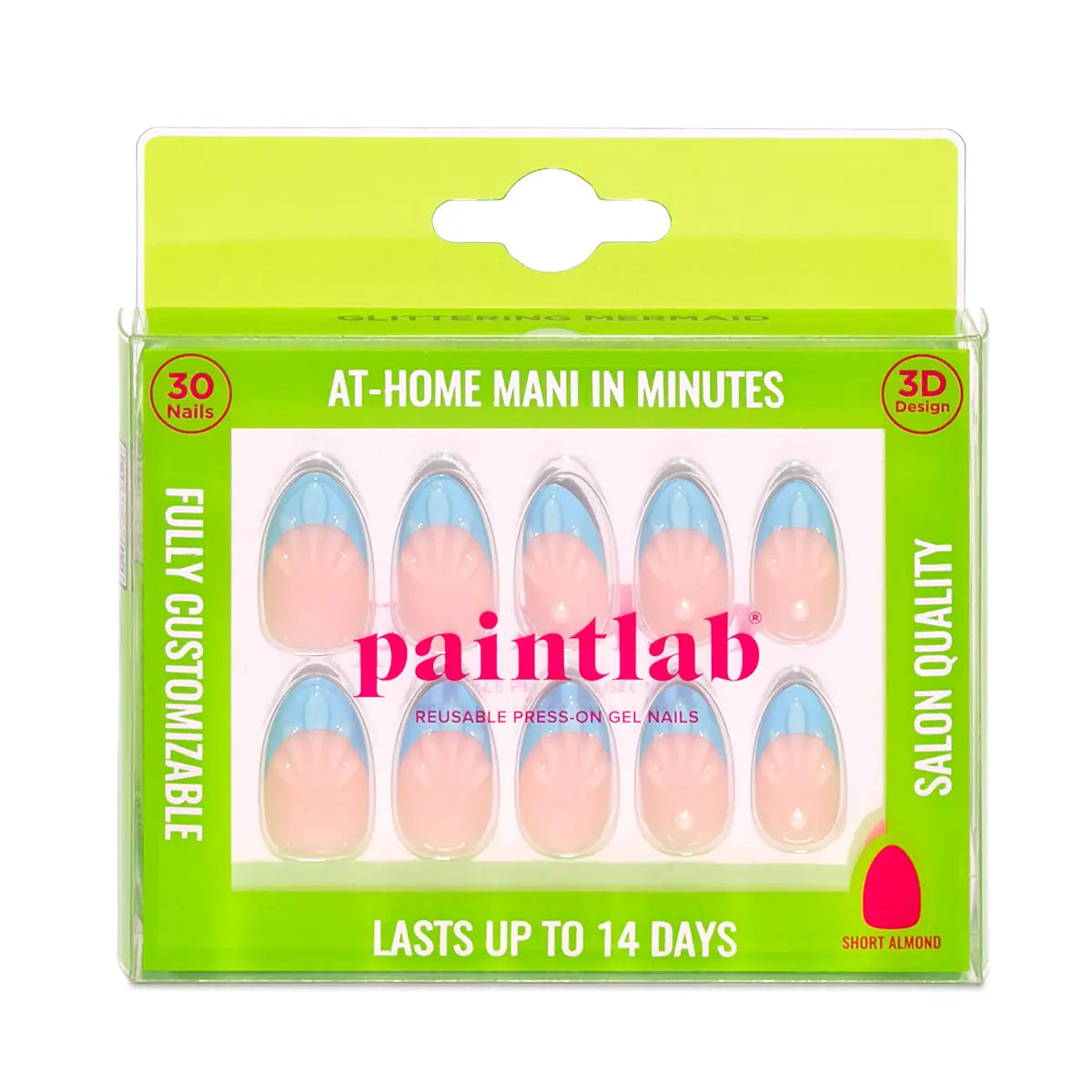 Paintlab Glittering Mermaid Press on Nails