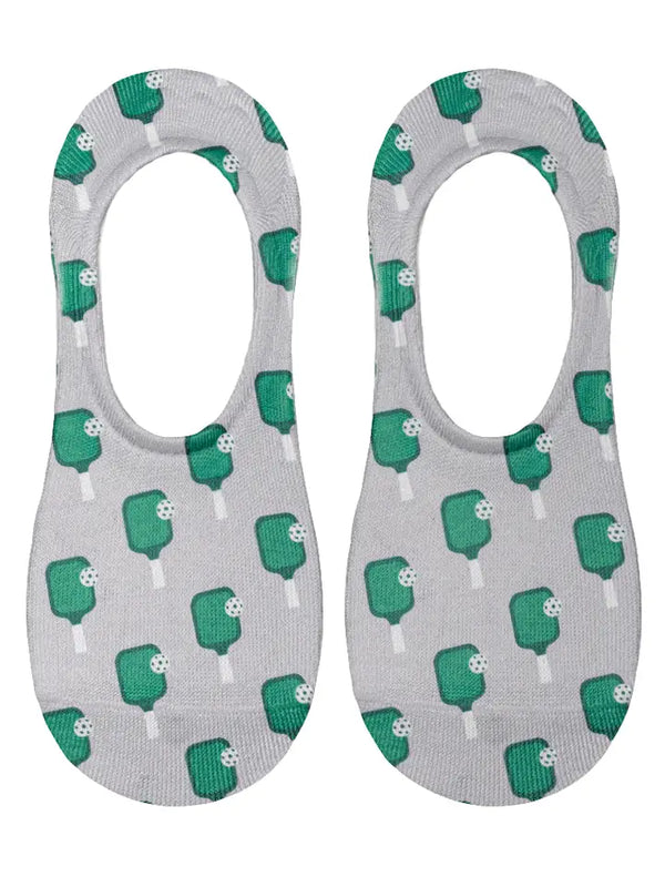 No-Show Liner Socks - Pickleball - Gray