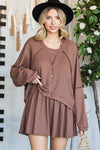 Jade by Jane Button Down Cropped Cardigan