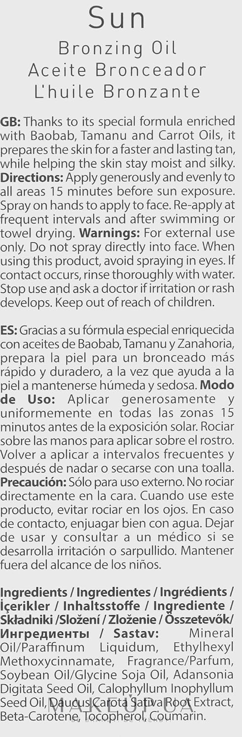 FARMASi Dr. C. Tuna Sun 6 SPF Bronzing Oil