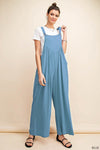Kori America Overall Rayon Crepe Jumpsuit - 2 Colors