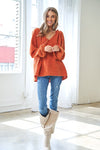 Elastic Opening Bell Bottom Balloon Sleeves Top