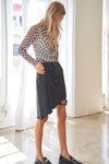 Checker Board Printed Mesh Long Sleeve Top - 4 Colors