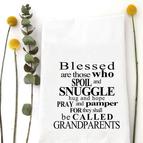 Blessed...Grandparents Tea Towel