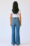 Judy Blue Hw Flare Tummy Control Double Button Wb- Petite