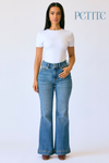 Judy Blue Hw Flare Tummy Control Double Button Wb- Petite