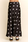Davi & Dani Polka Dot Long Skirt