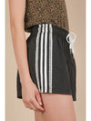 Side Stripe & Lace Trim Detail Activewear Shorts