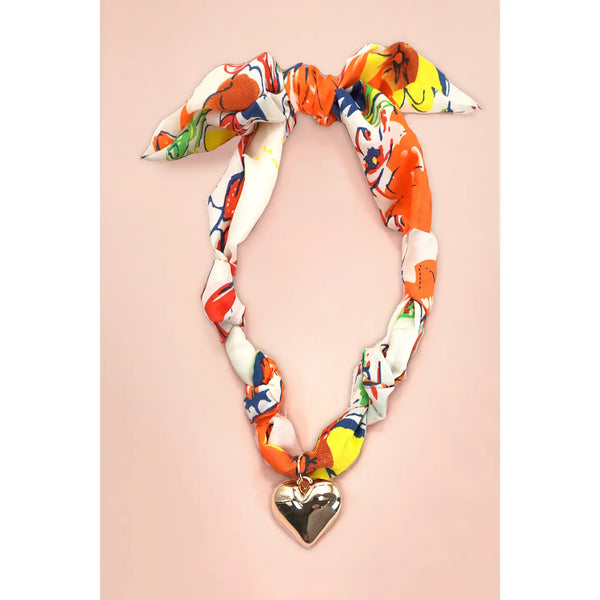 Handmade Scarf Charm Necklace