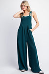 eesome Solid Sleeveless Wide Leg Jumpsuit