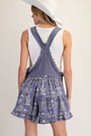 eesome Western Graphic Lace Trim Sleeveless Romper