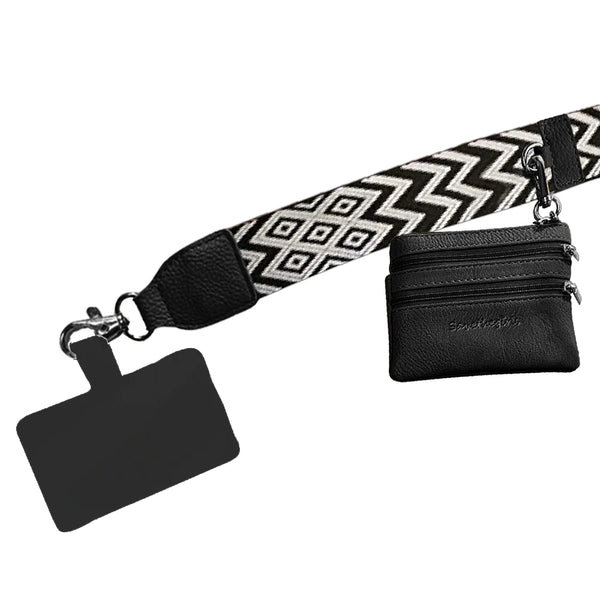 Clip & go Strap With Pouch - Chevron