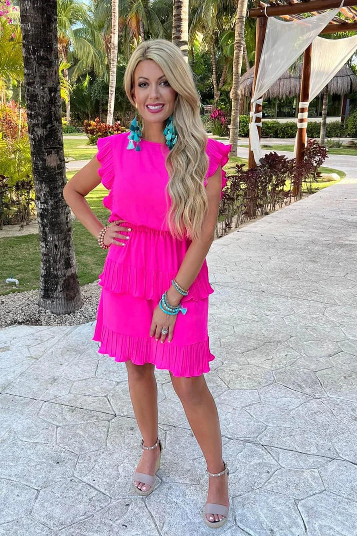 Party Time Ruffle Dress -2 Colors