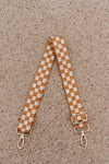 lizzie checkered adjustable bag strap - 3 Colors