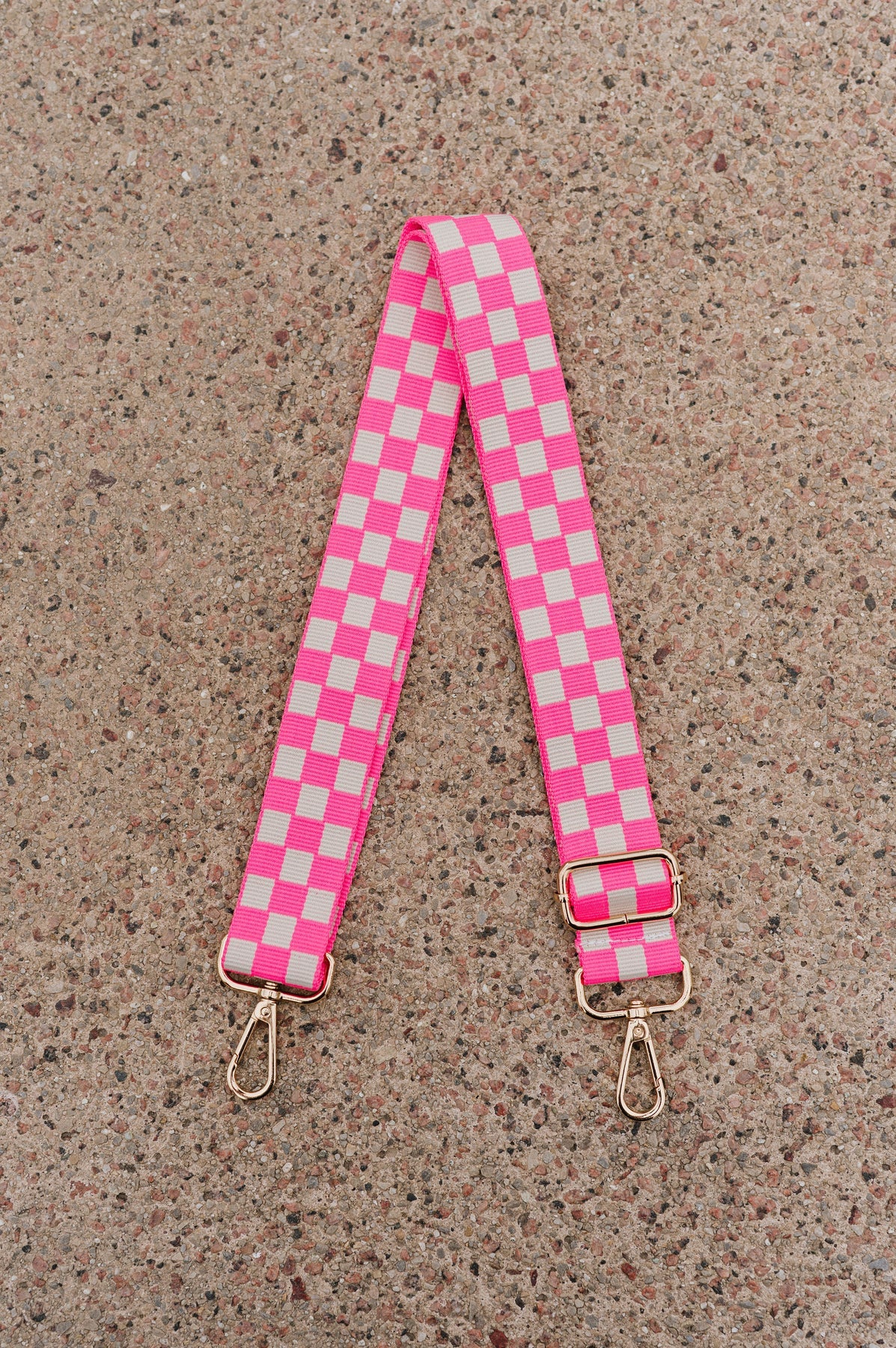 lizzie checkered adjustable bag strap - 3 Colors