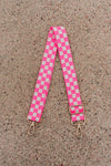 lizzie checkered adjustable bag strap - 3 Colors