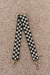 lizzie checkered adjustable bag strap - 3 Colors