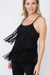 Suede Fringed Camisole