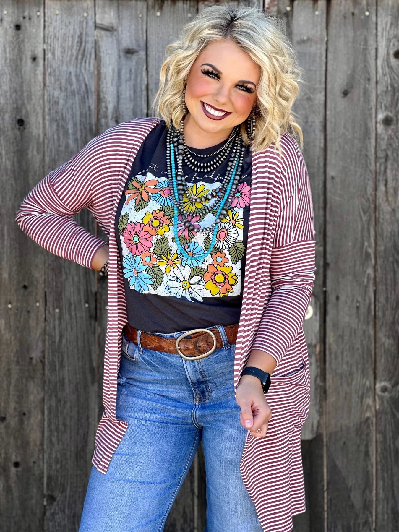 Floral Great Is Thy Faithfulness Tee