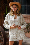 eesome Mineral Washed Western Graphic Jacket