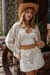 eesome Mineral Washed Western Graphic Jacket