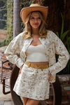 eesome Mineral Washed Western Graphic Jacket